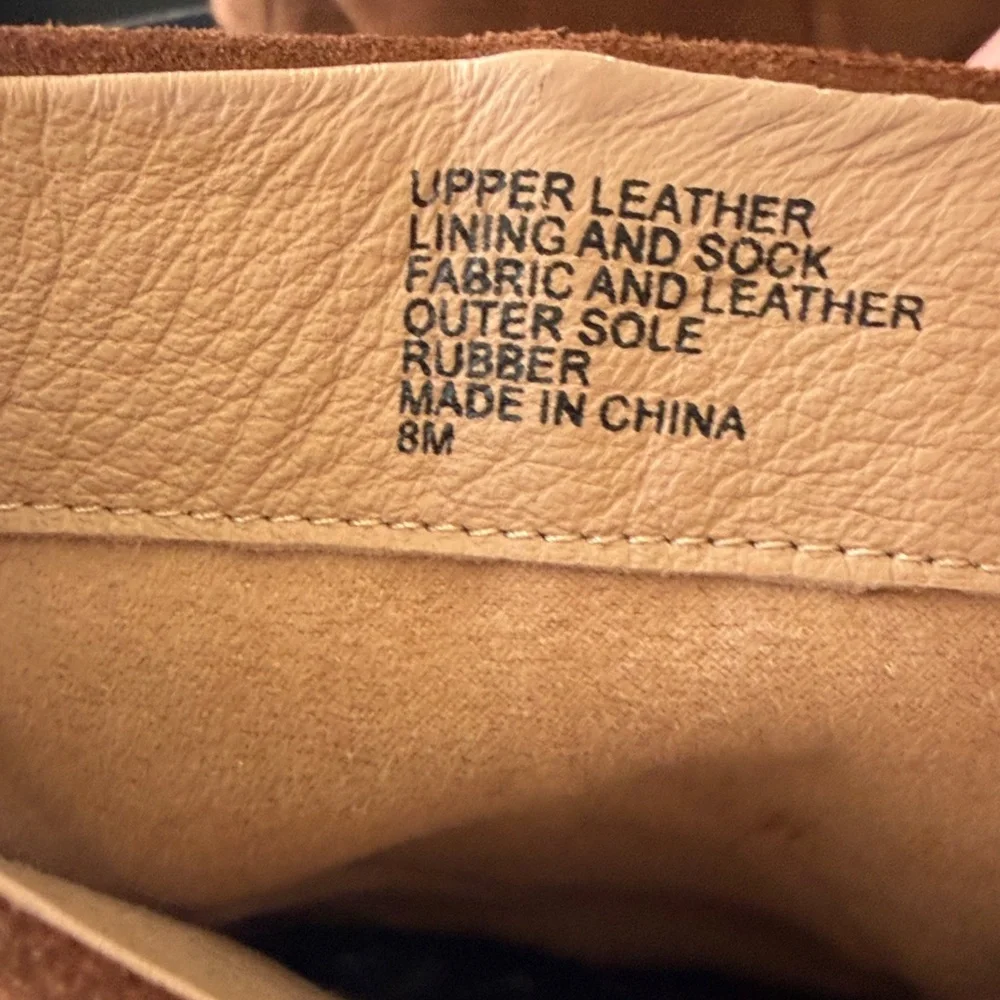 Banana Republic Suede Boots in Cognac Brown - Picture 2 of 6